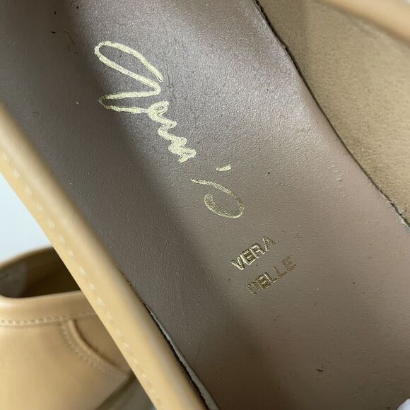 Gem’s Vera Pelle Chunky Lug Sole Tan Leather Shoes Wedge Loafers Women Sz 8 / 39 - Picture 11 of 11